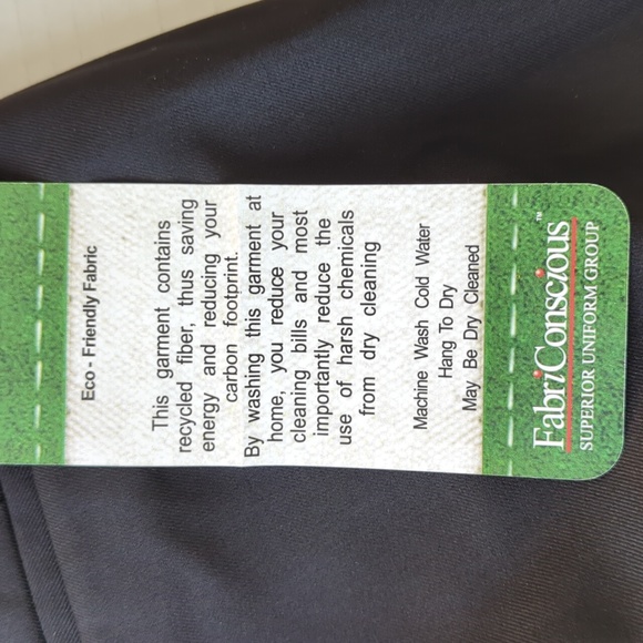 NWT Appel & Brooks Straight Leg Uniform Dress Pant 6 (35.5" Inseam) Black - Picture 6 of 16